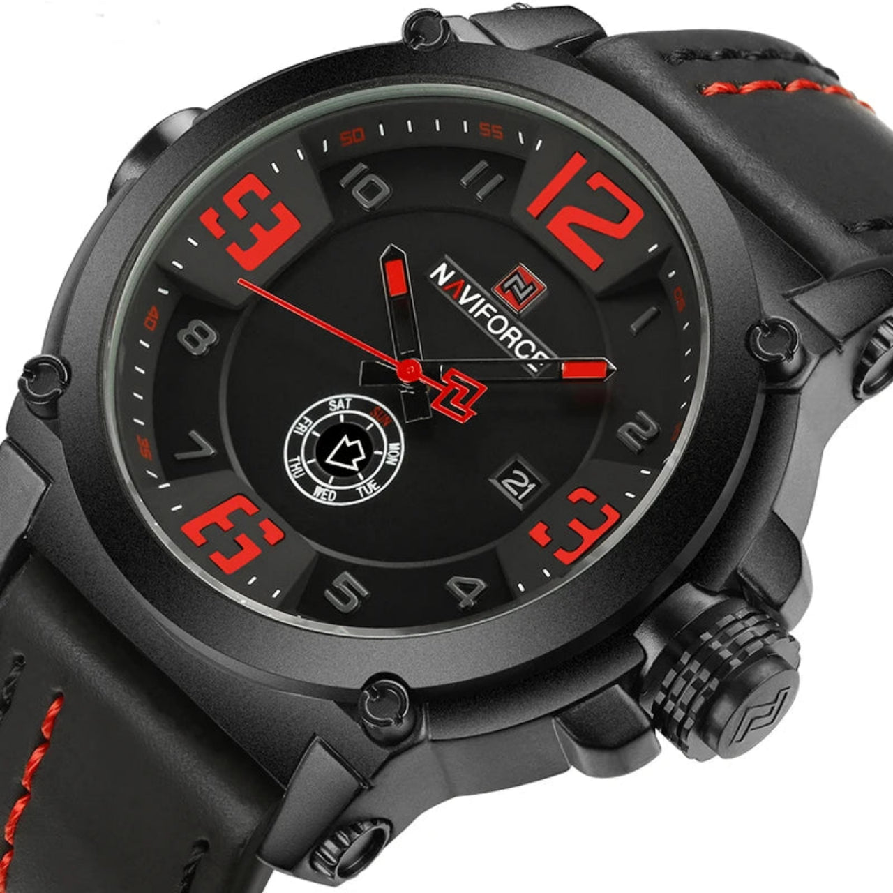 Relógio Masculino Naviforce NF9099 Quartzo Esportivo Luxo Casual