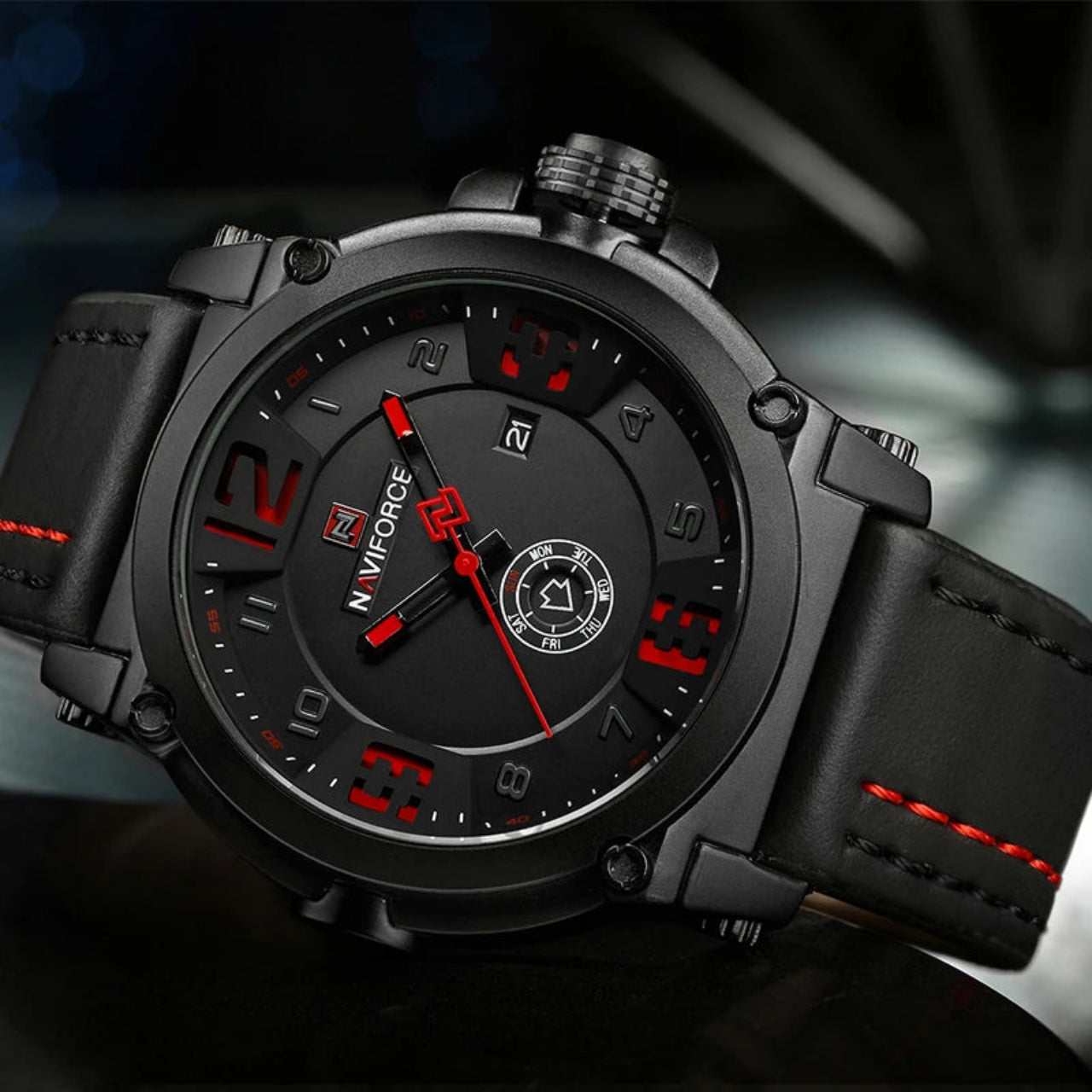 Relógio Masculino Naviforce NF9099 Quartzo Esportivo Luxo Casual