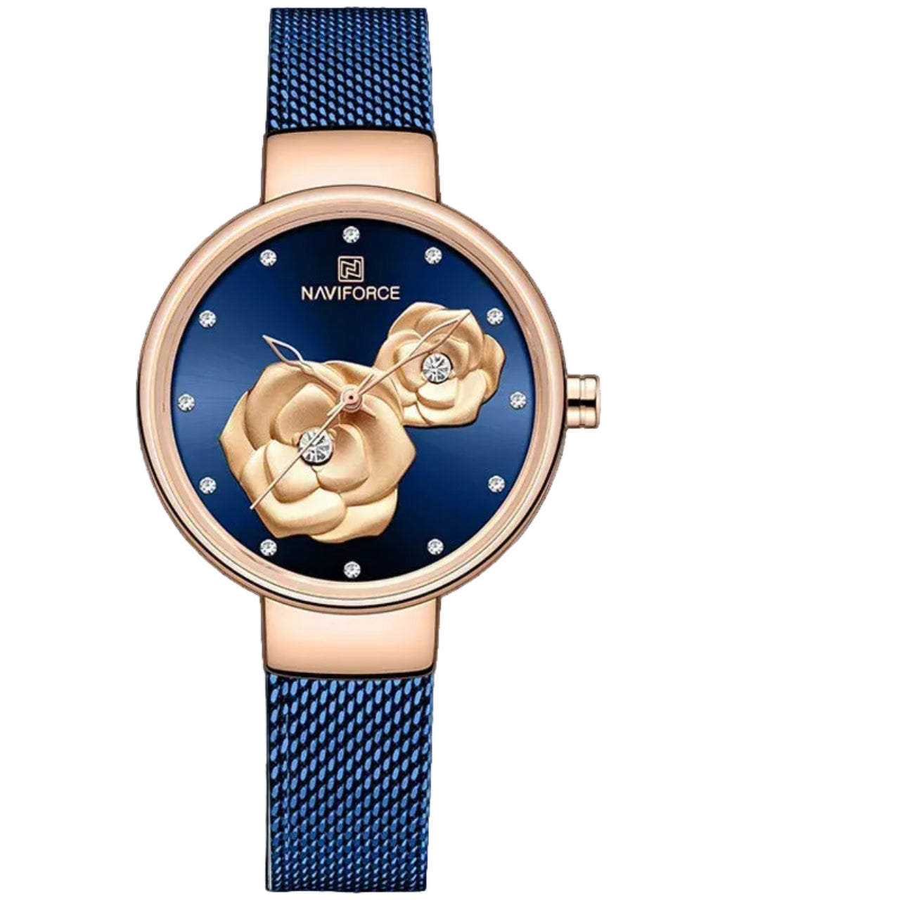 Relógio Feminino NAVIFORCE Quartzo Aço Inox 32 mm 3 ATM