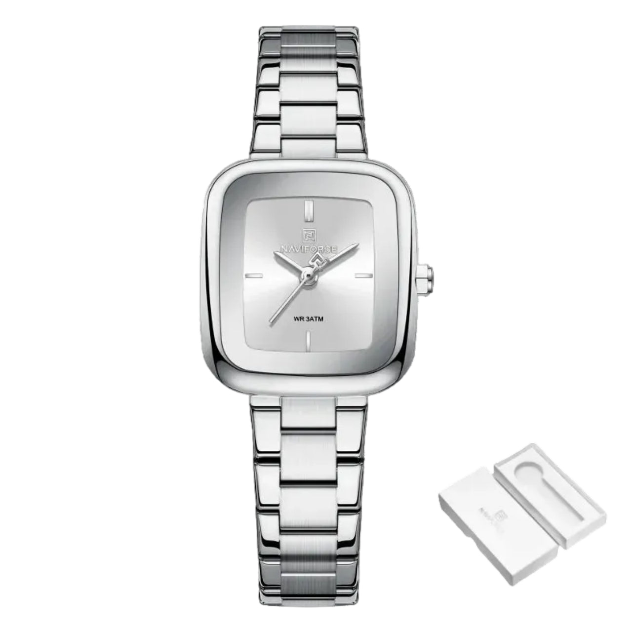 Relógio Feminino NAVIFORCE NF5075 Quartz Aço Inoxidável 26 mm