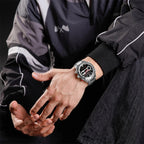 Relógio Masculino NAVIFORCE Quartzo Multifunção Aço Inox 45 mm
