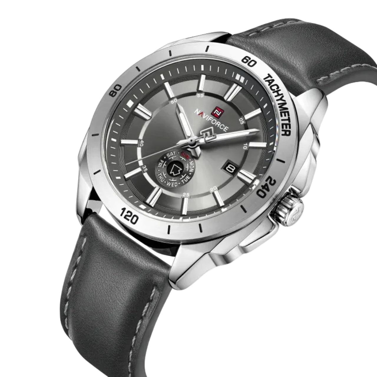 Relógio Masculino NAVIFORCE NF9269 Quartz Couro 43 mm Calendário