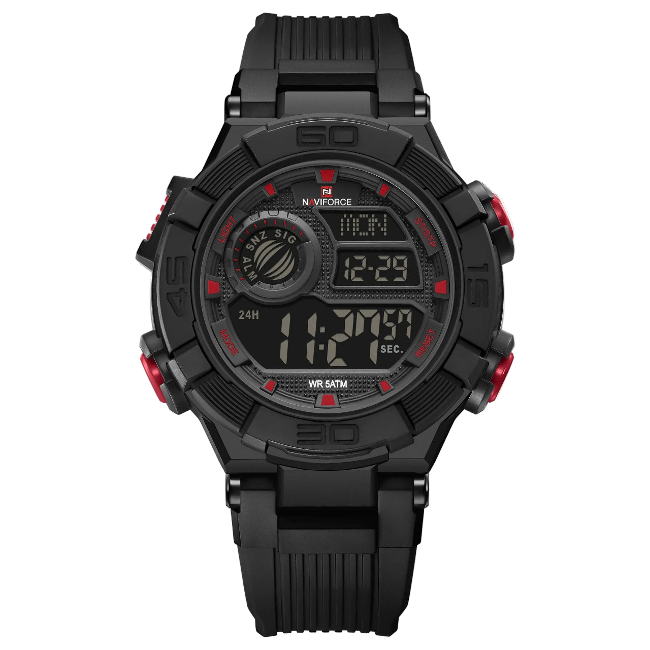 Relógio Masculino NAVIFORCE NF7105 Cronógrafo Quartz Silicone 42 mm