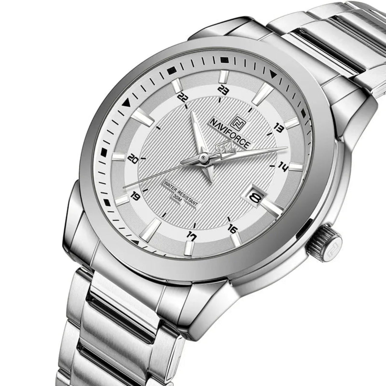 Relógio Masculino NAVIFORCE Quartz em Aço Inoxidável 42 mm