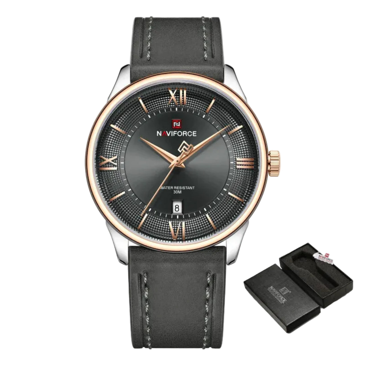 Relógio Masculino Naviforce NF9272L Quartzo Couro Legítimo Business