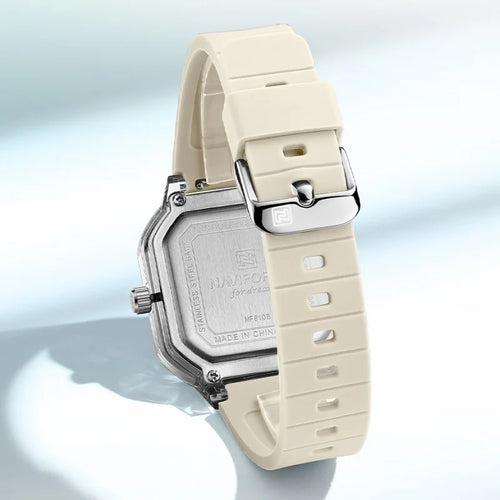 Relógio Feminino NAVIFORCE NF6108 Quartz Silicone 38 mm