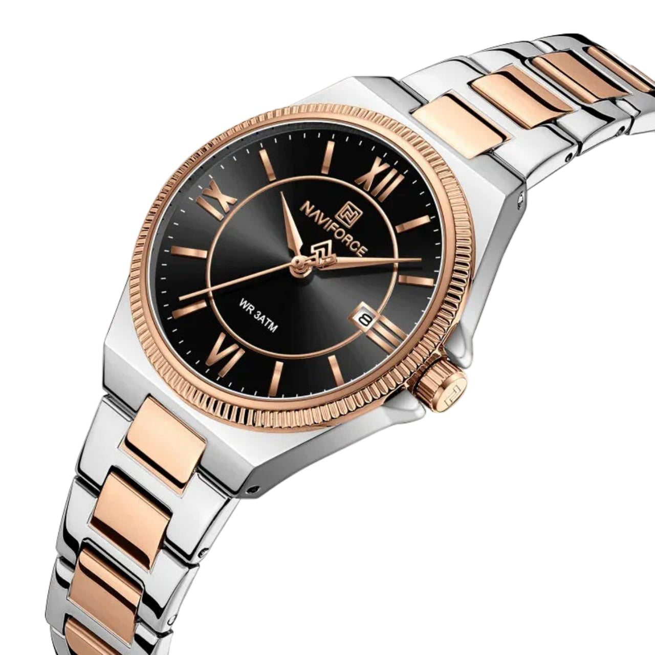 Relógio Feminino NAVIFORCE NF5073 Quartz Aço Inoxidável 32 mm