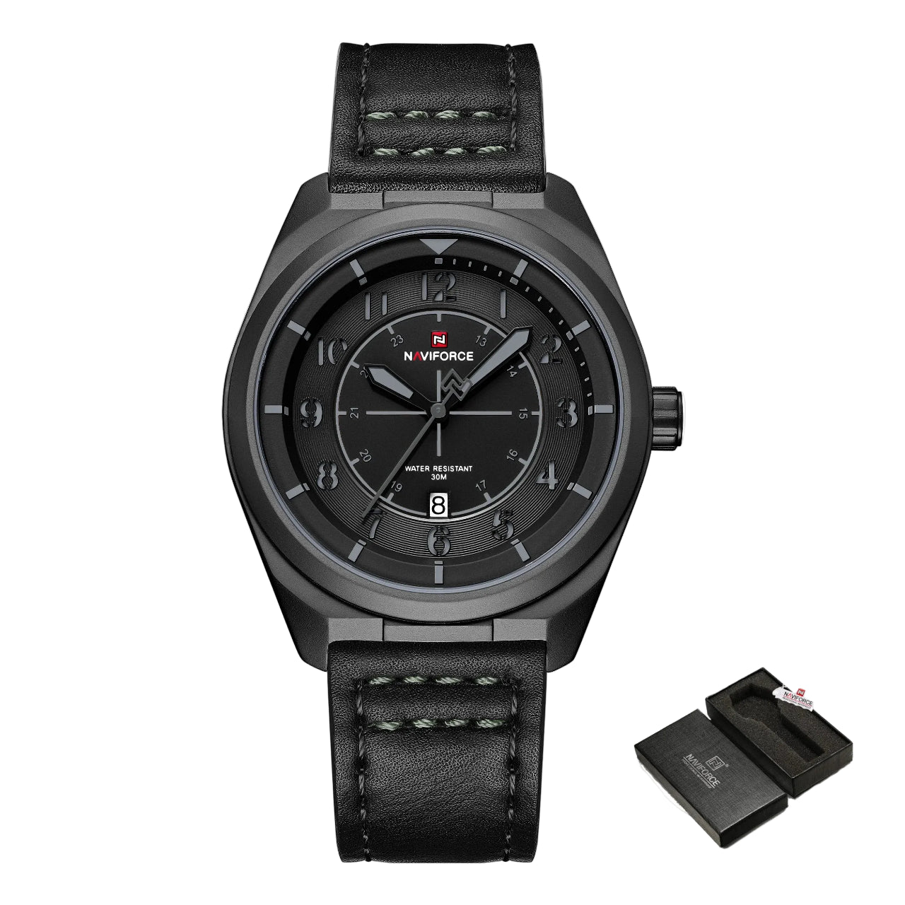 Relógio Masculino Naviforce NF9281L Quartzo Couro Legítimo Luxo
