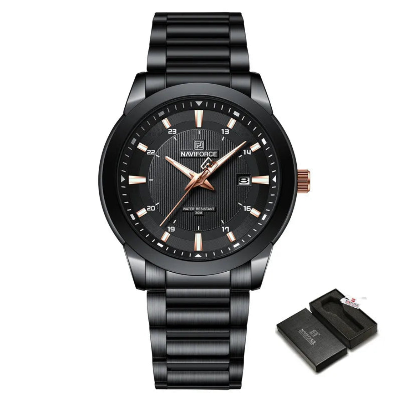 Relógio Masculino NAVIFORCE Quartz em Aço Inoxidável 42 mm