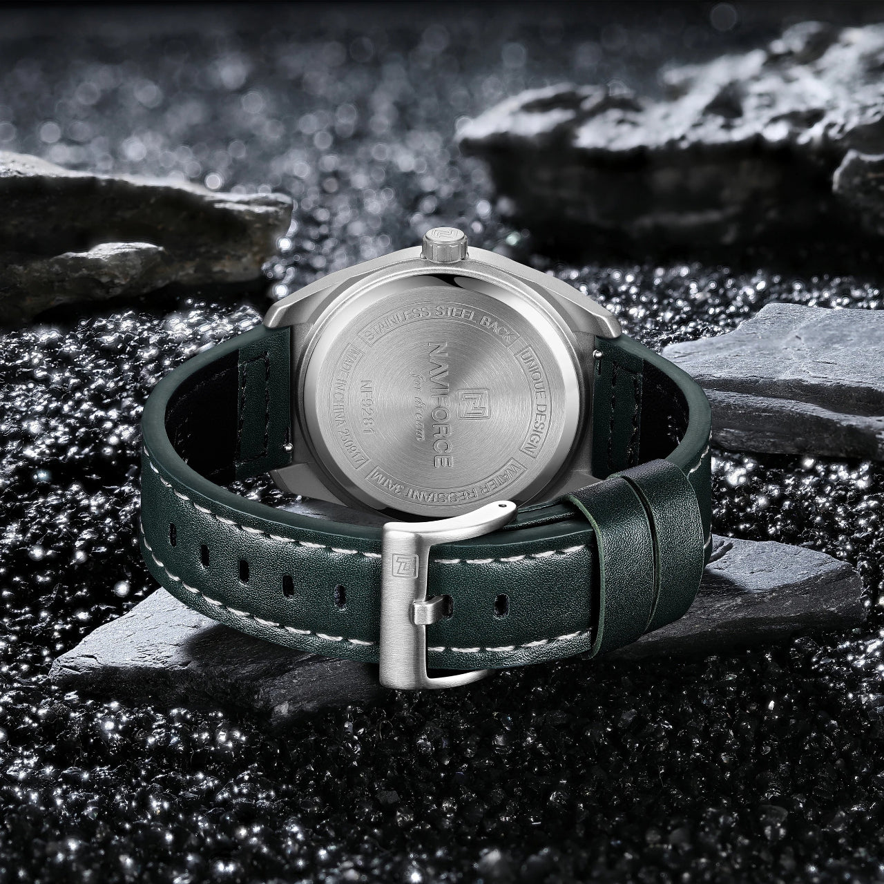 Relógio Masculino Naviforce NF9281L Quartzo Couro Legítimo Luxo
