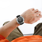 Relógio Masculino NAVIFORCE NF9264 Dual Display Silicone 44 mm