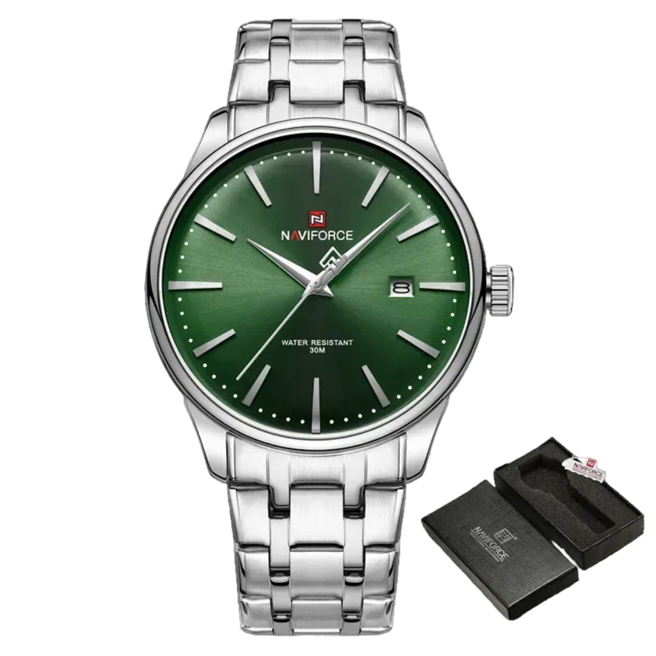 Relógio Masculino NAVIFORCE NF9230 Quartz Aço Inoxidável 42 mm