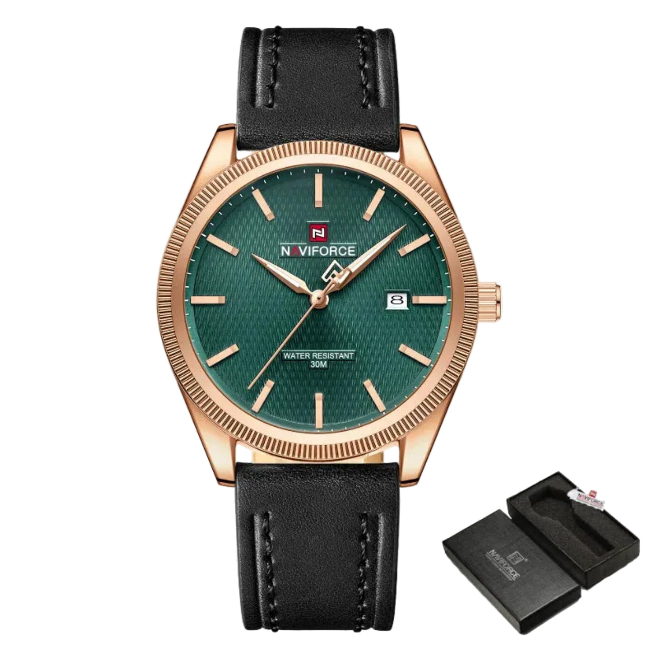 Relógio Masculino Naviforce NF9276L Quartzo Couro Legítimo Clássico