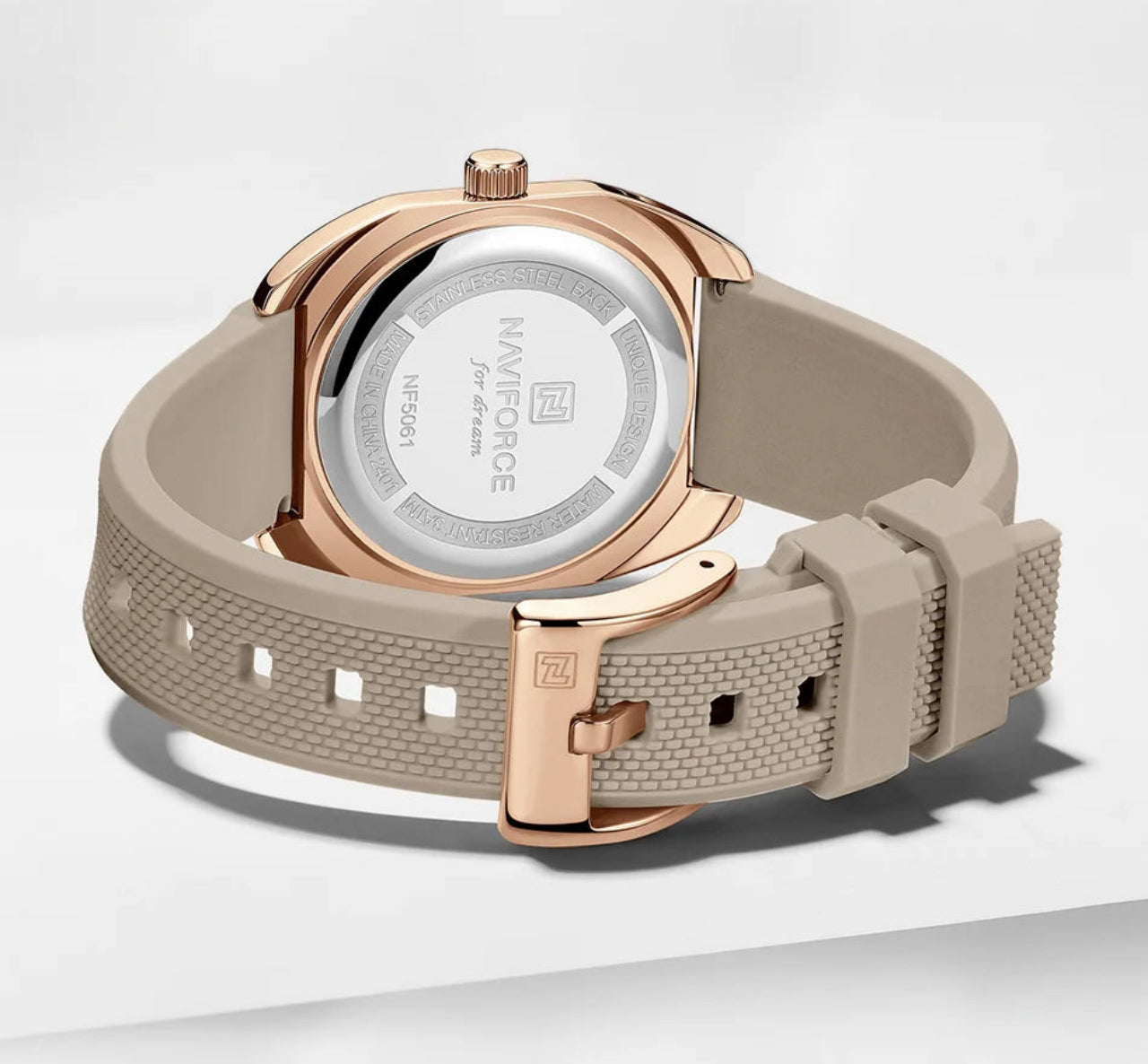 Relógio Feminino NAVIFORCE NF5061 Quartz Silicone 33 mm