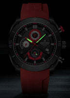Relógio Masculino Naviforce NF8038 Quartzo Cronógrafo Silicone Luxo