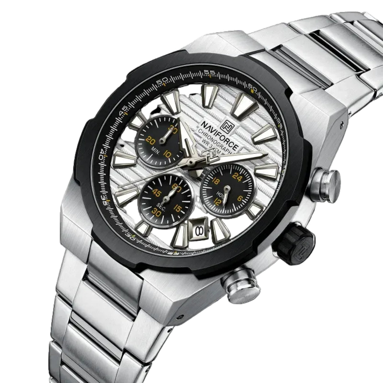 Relógio Masculino NAVIFORCE NF8081 Cronógrafo Quartz Aço 41 mm