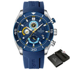 Relógio Masculino Naviforce NF8038 Quartzo Cronógrafo Silicone Luxo