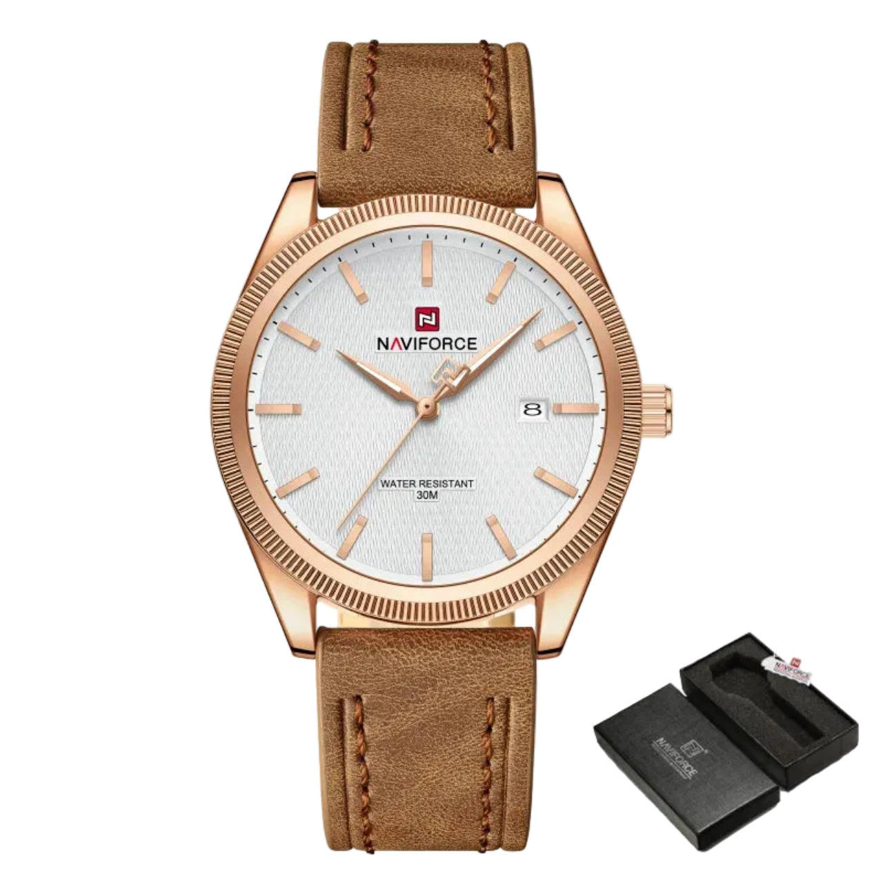 Relógio Masculino Naviforce NF9276L Quartzo Couro Legítimo Clássico