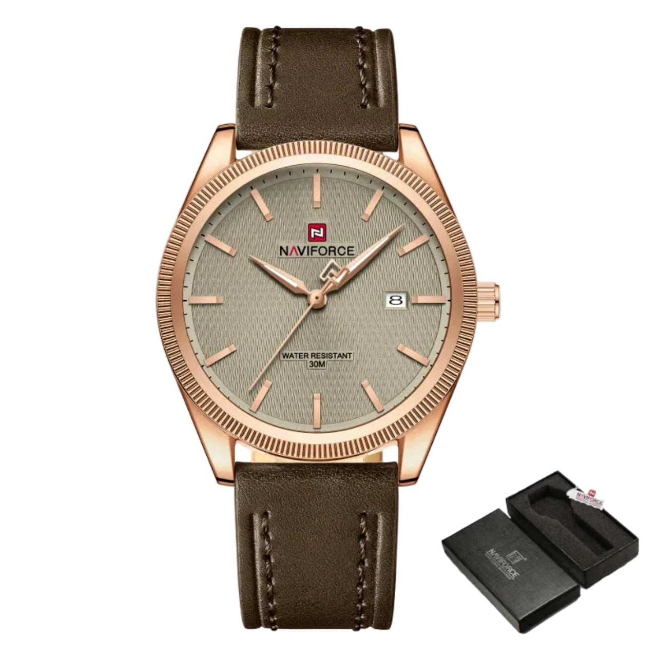 Relógio Masculino Naviforce NF9276L Quartzo Couro Legítimo Clássico
