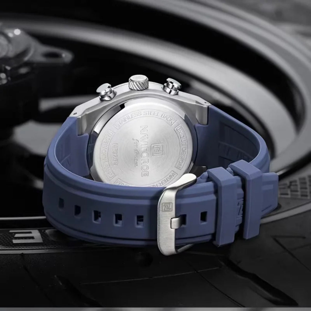 Relógio Masculino Naviforce NF9265 Dual Display Esportivo Silicone