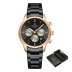 Relógio Masculino NAVIFORCE Cronógrafo Quartz Aço Inoxidável 42 mm