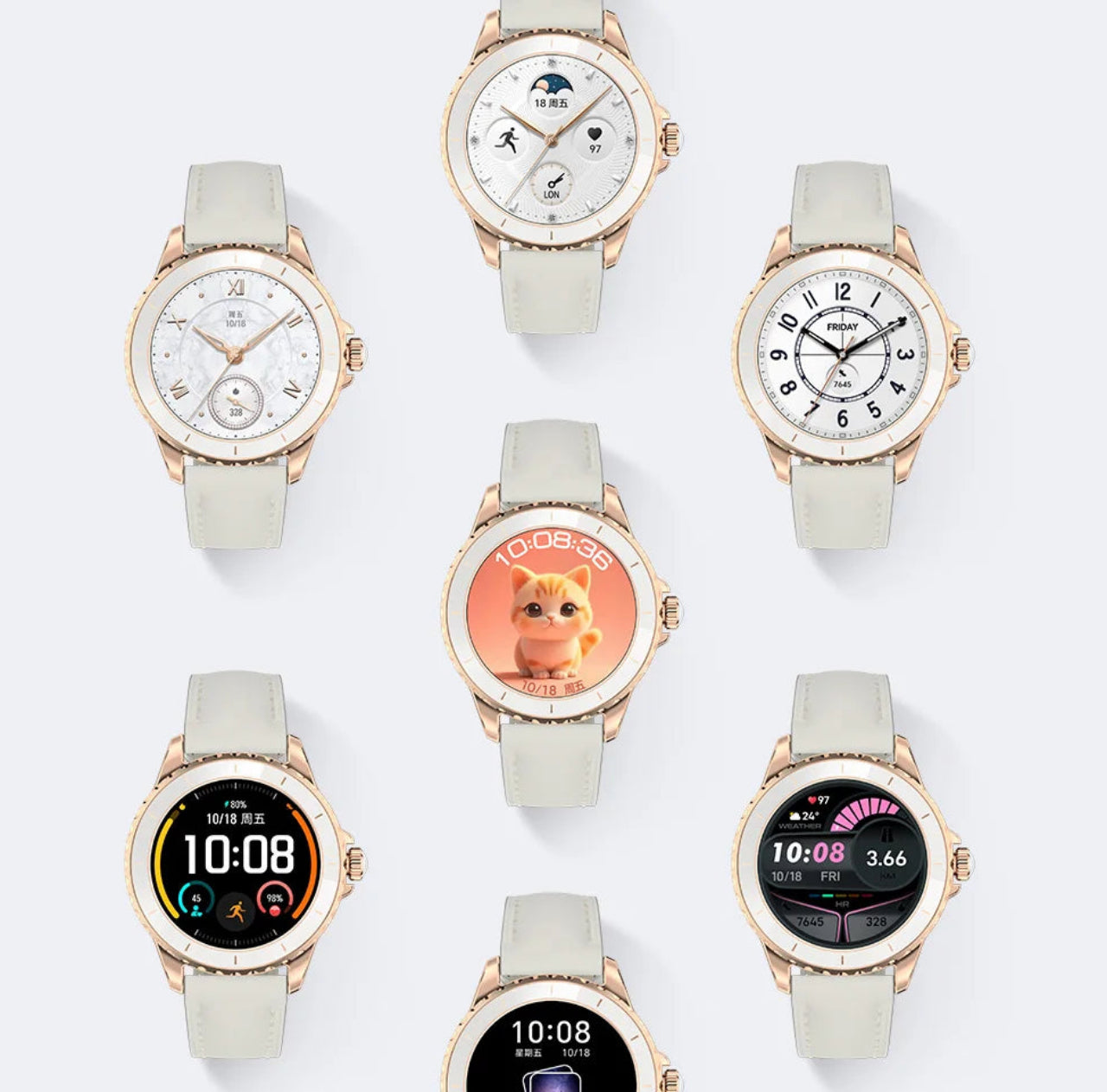 Relógio Smartwatch HONOR ROSSINI 2e Tela Redonda AMOLED Couro Nappa