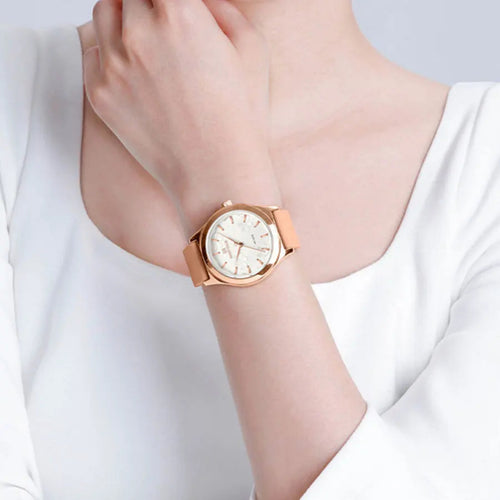 Relógio Feminino NAVIFORCE NF5051 Quartz Silicone 36 mm