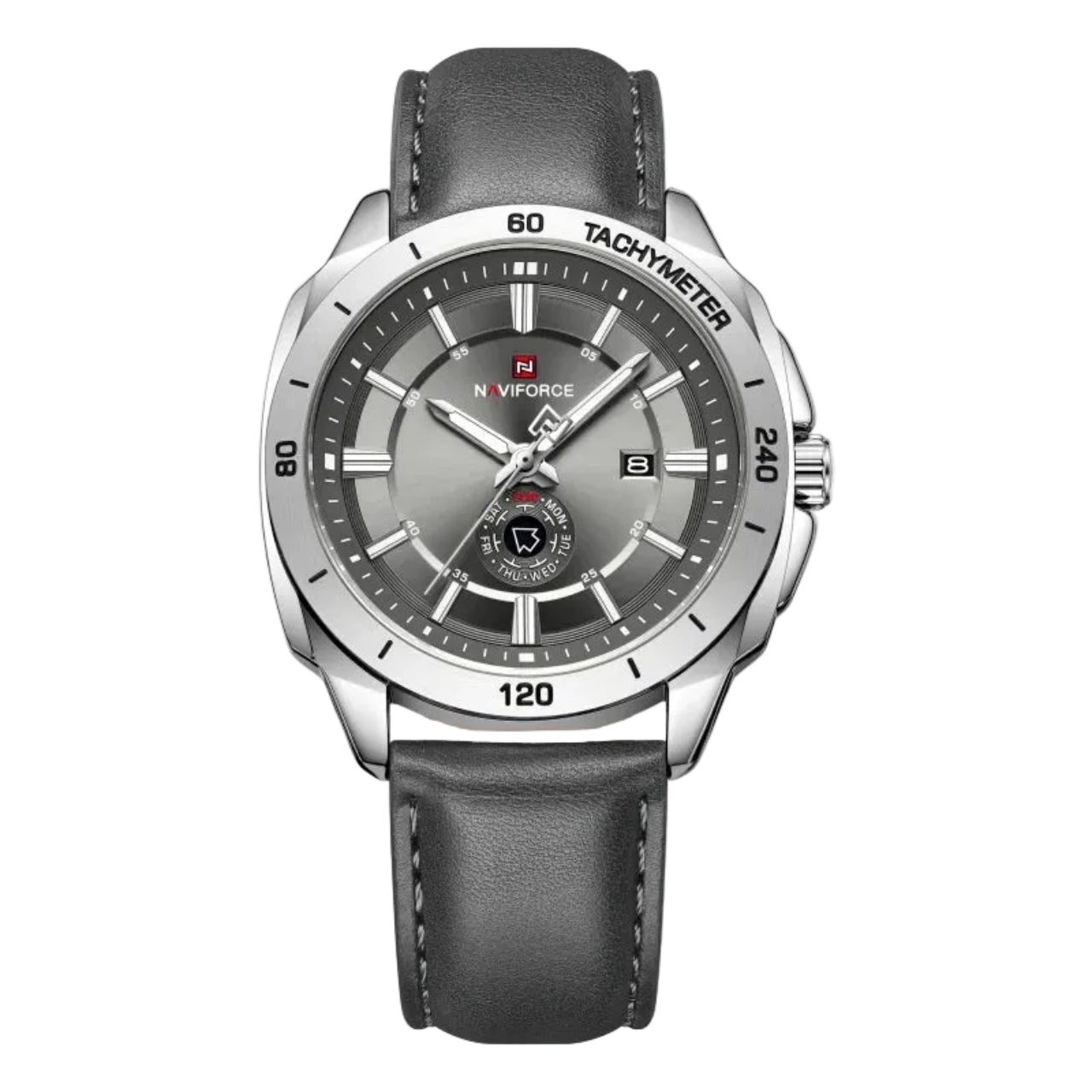 Relógio Masculino Naviforce NF9269 Quartzo Couro Legítimo Esportivo