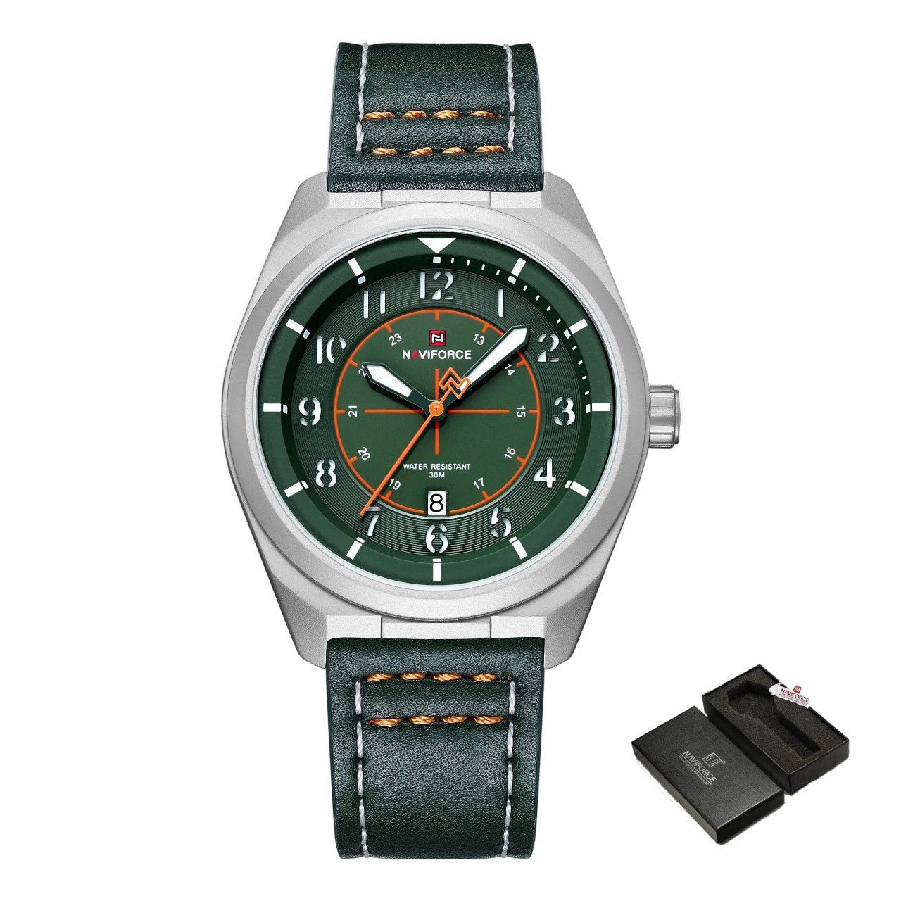 Relógio Masculino Naviforce NF9281L Quartzo Couro Legítimo Luxo