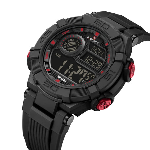 Relógio Masculino NAVIFORCE NF7105 Cronógrafo Quartz Silicone 42 mm