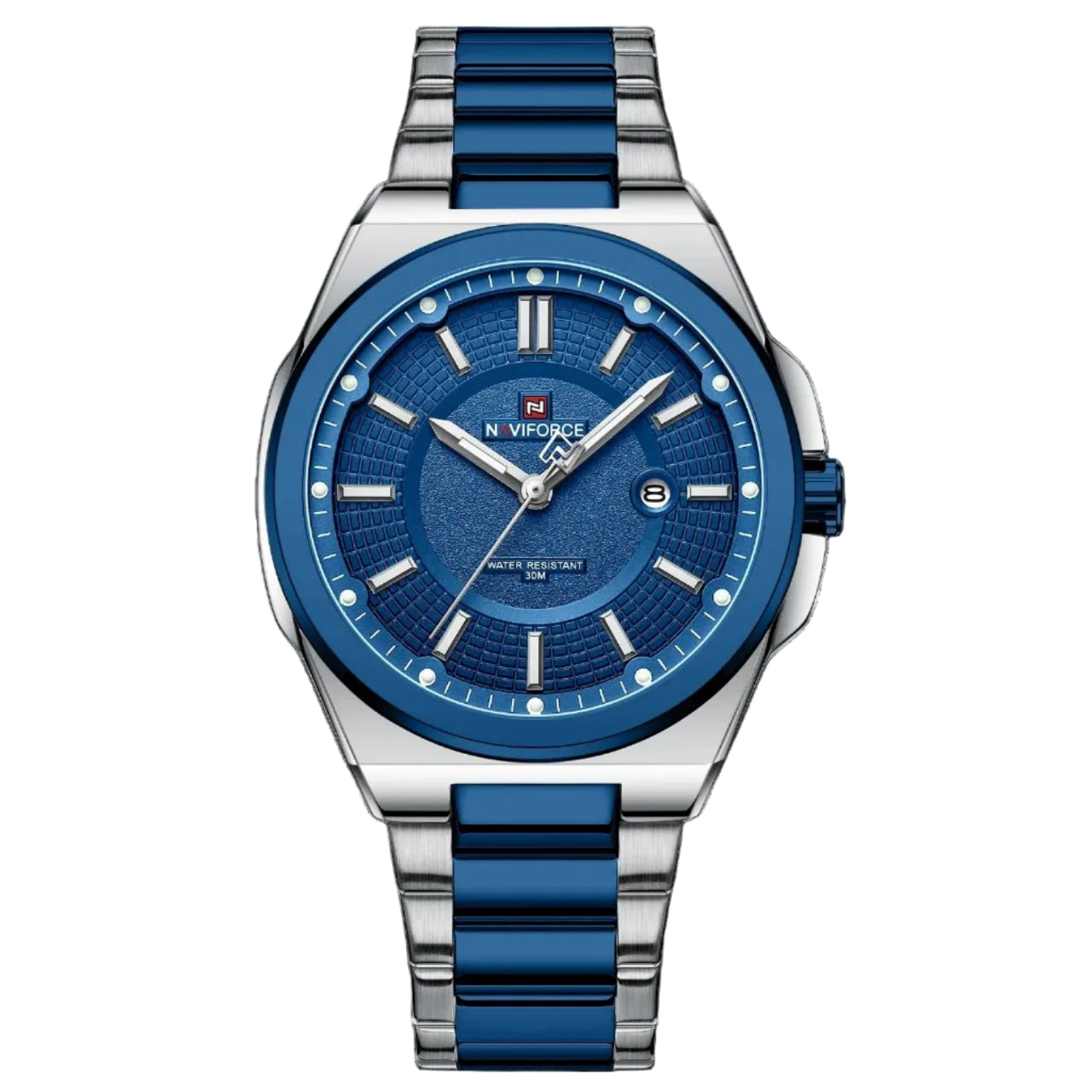 Relógio Masculino NAVIFORCE NF9242 Dual Display Quartz 43 mm Silicone