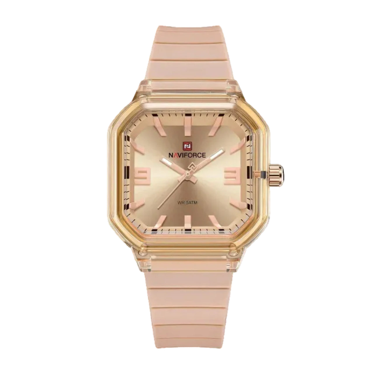 Relógio Feminino NAVIFORCE NF6108 Quartz Silicone 38 mm