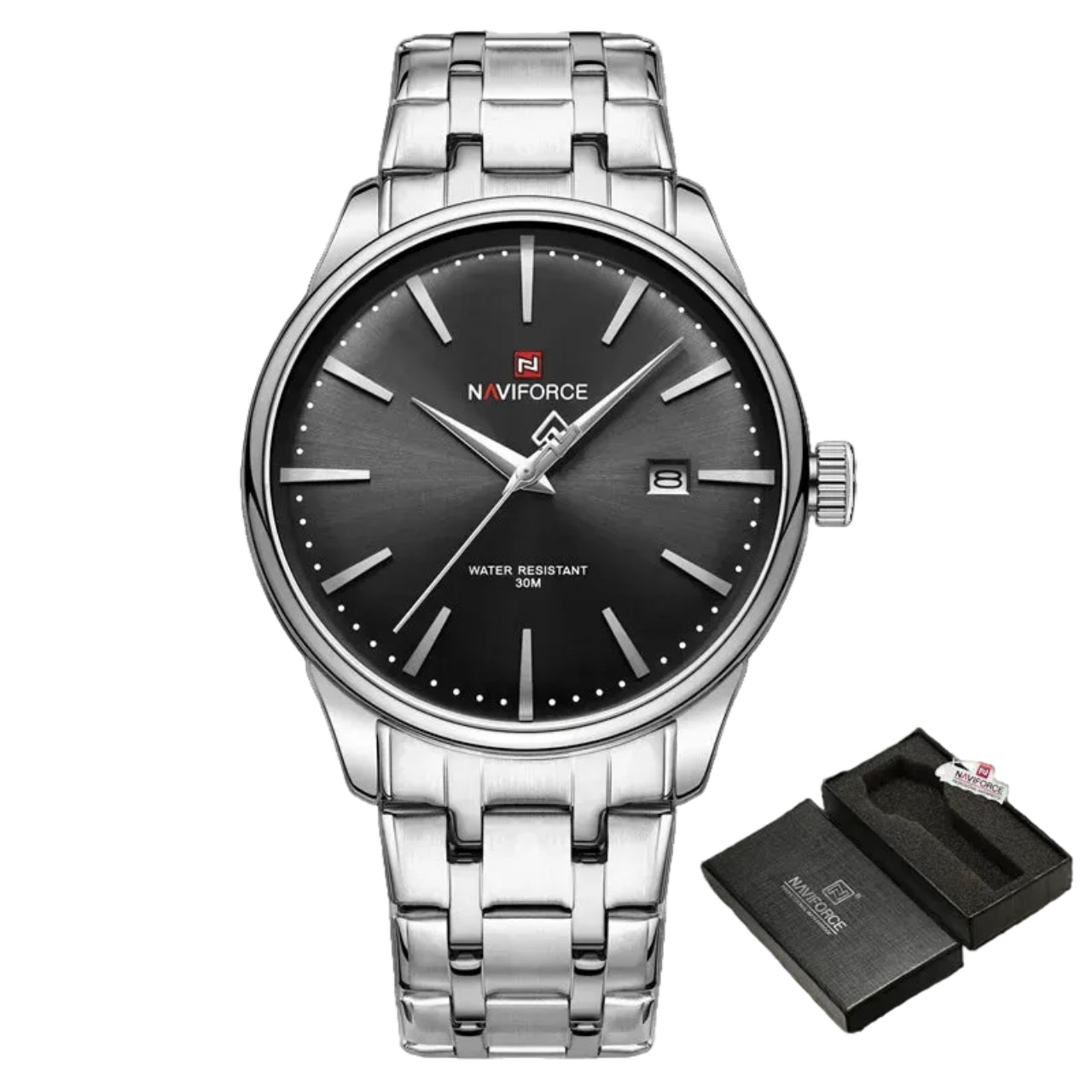 Relógio Masculino NAVIFORCE NF9230 Quartz Aço Inoxidável 42 mm