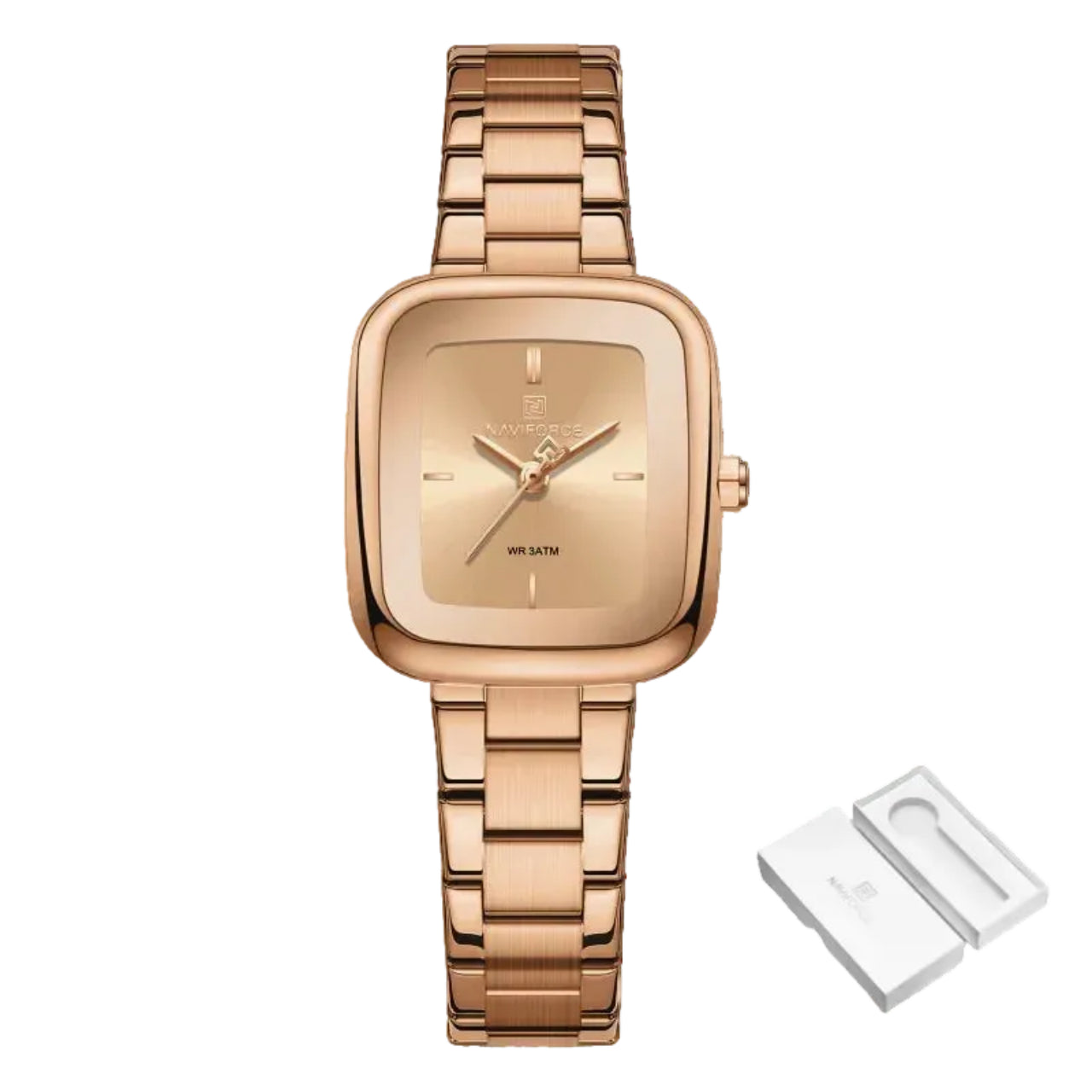 Relógio Feminino NAVIFORCE NF5075 Quartz Aço Inoxidável 26 mm