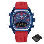 Relógio Masculino NAVIFORCE NF9242 Dual Display Quartz 43 mm Silicone