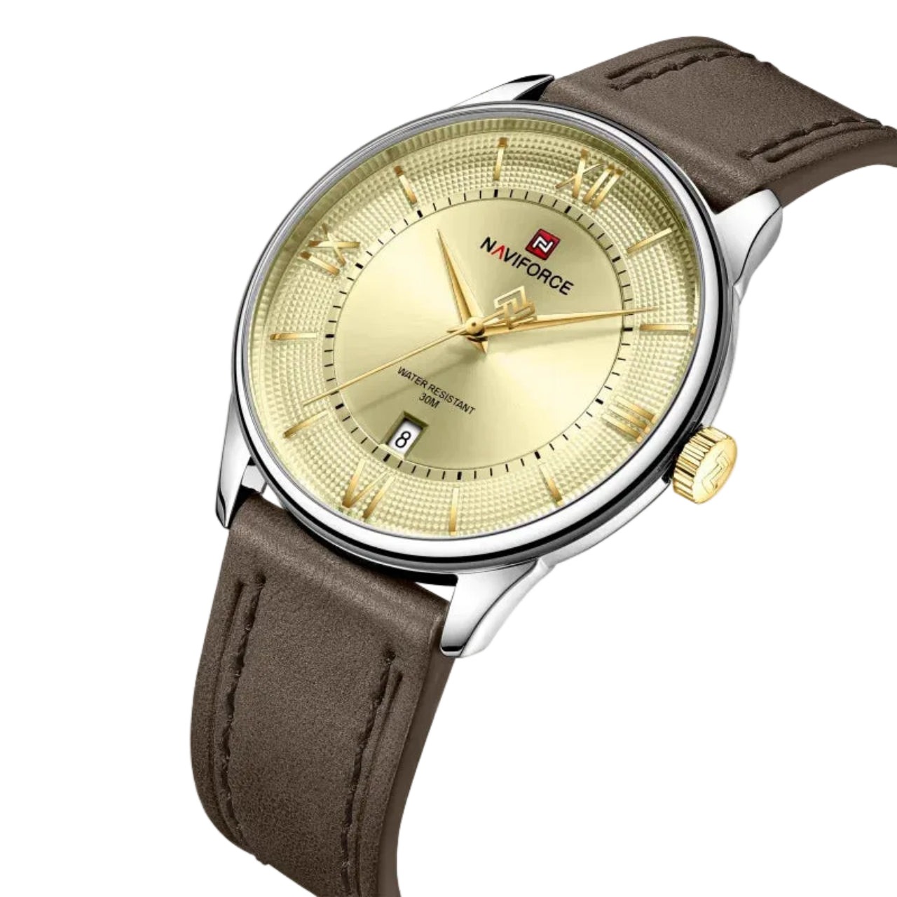 Relógio Masculino Naviforce NF9272L Quartzo Couro Legítimo Business