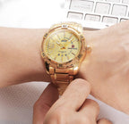 Relógio Masculino NAVIFORCE NF9117S Quartz Aço Inoxidável 46 mm