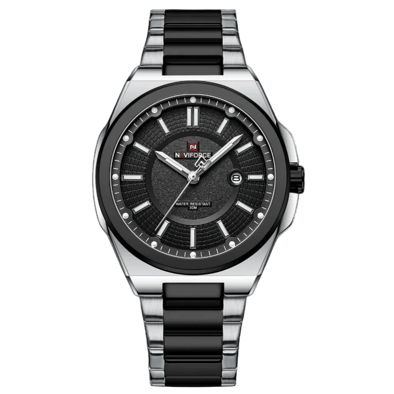 Relógio Masculino NAVIFORCE NF9242 Dual Display Quartz 43 mm Silicone