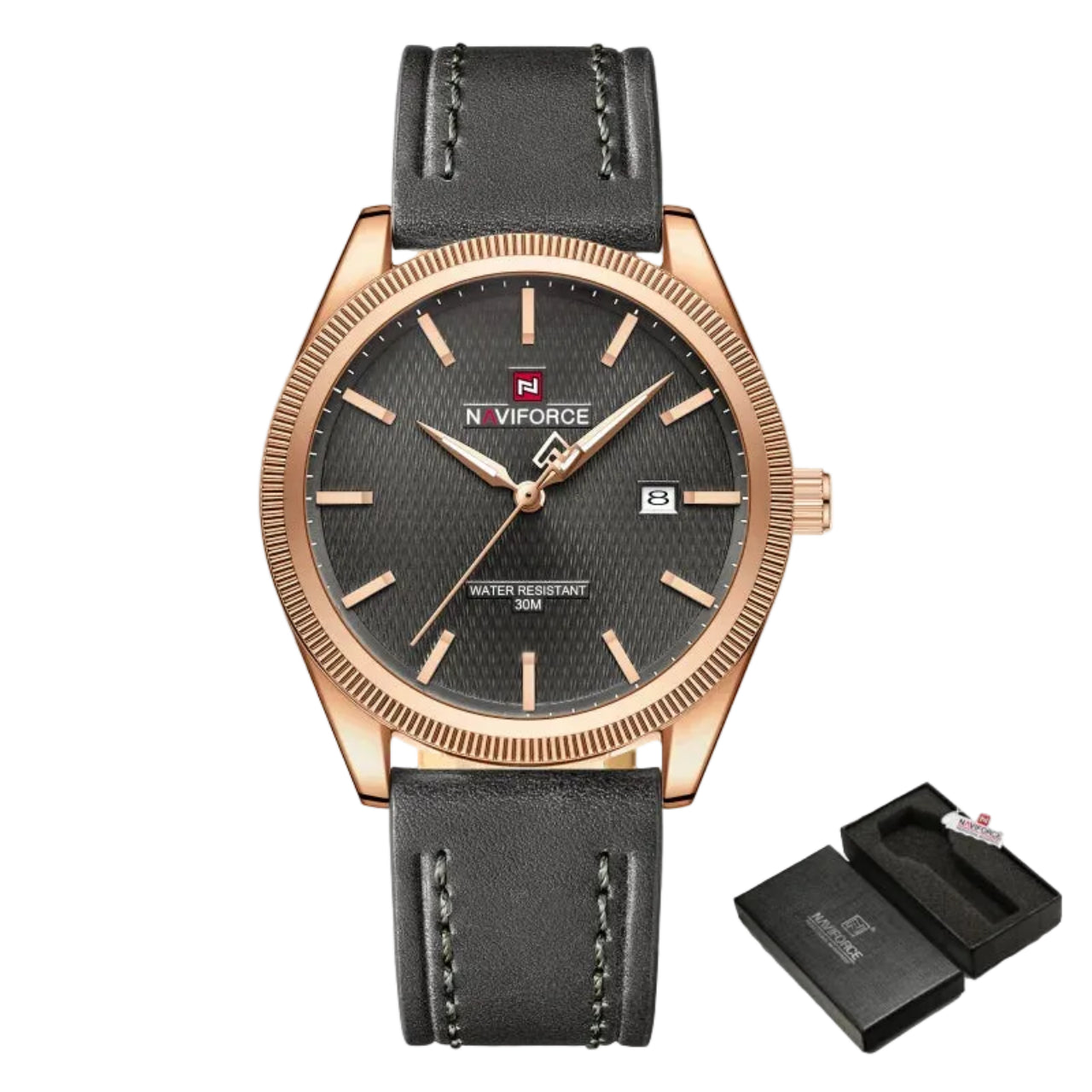 Relógio Masculino Naviforce NF9276L Quartzo Couro Legítimo Clássico