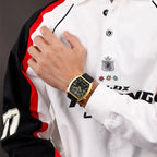 Relógio Masculino NAVIFORCE NF9242 Dual Display Quartz 43 mm Silicone