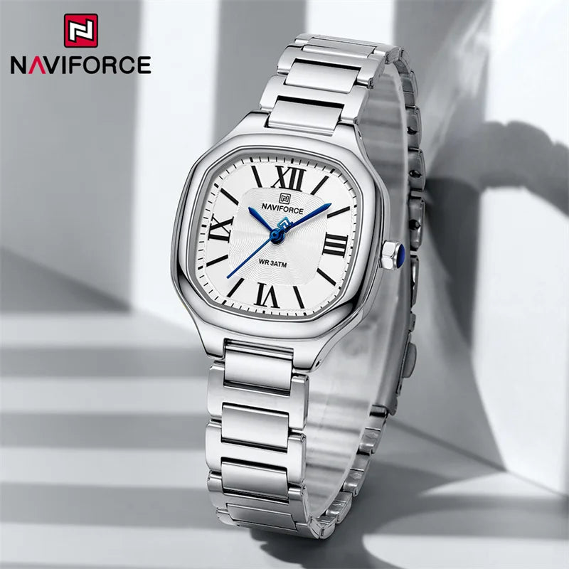 Relógio Feminino NAVIFORCE Quartz Aço Inoxidável 31 mm