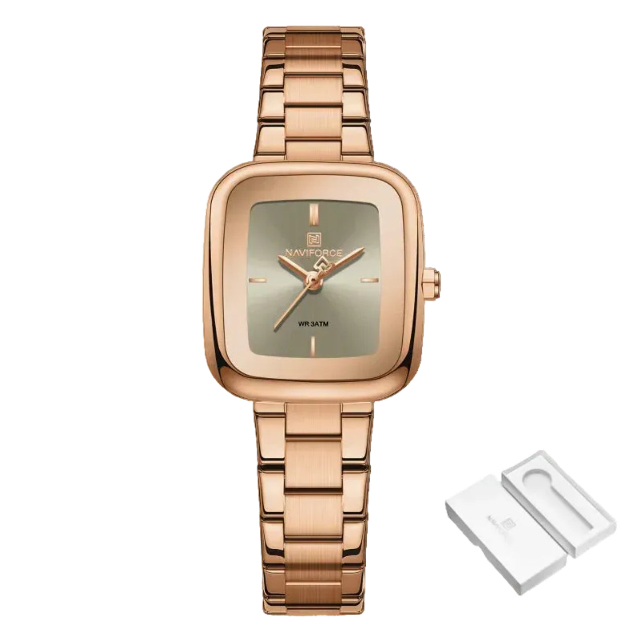 Relógio Feminino NAVIFORCE NF5075 Quartz Aço Inoxidável 26 mm