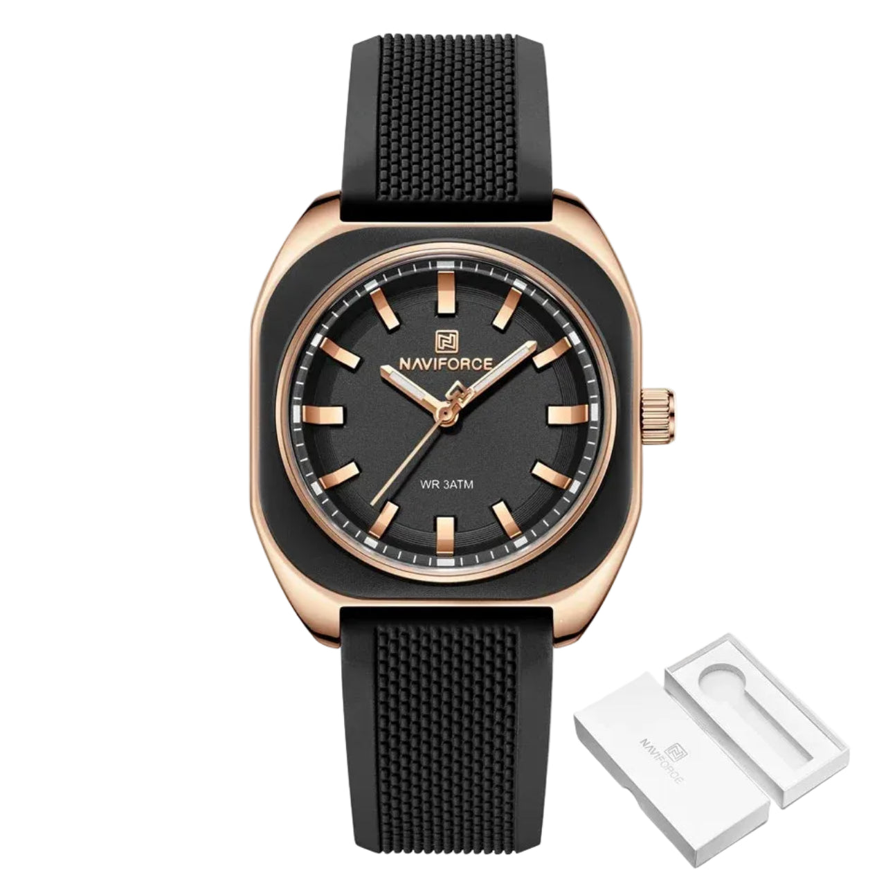 Relógio Feminino NAVIFORCE NF5061 Quartz Silicone 33 mm