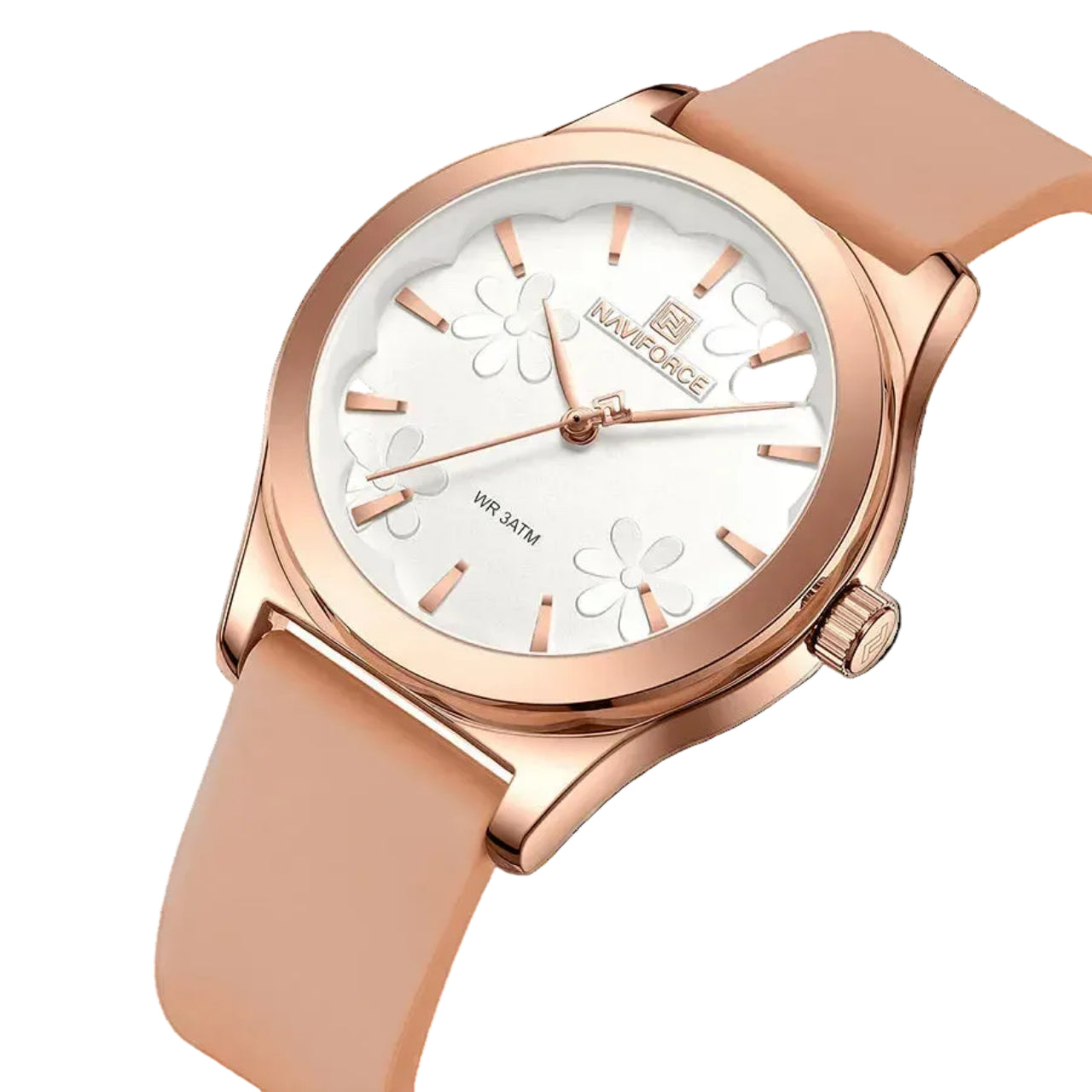 Relógio Feminino NAVIFORCE NF5051 Quartz Silicone 36 mm