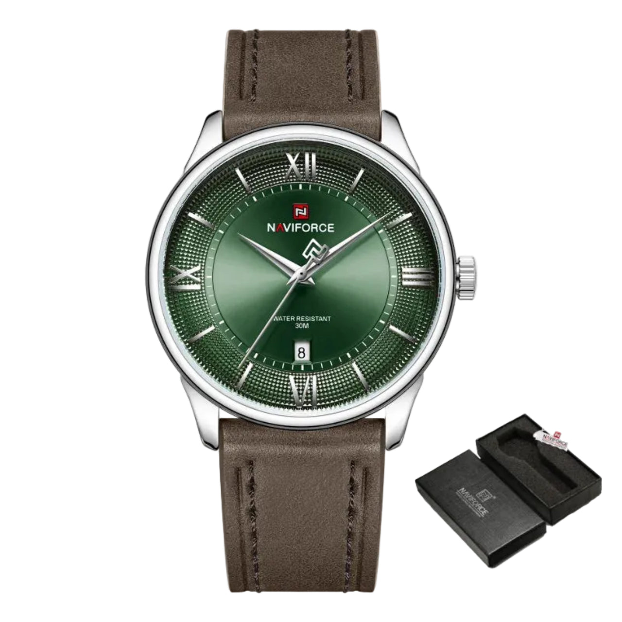 Relógio Masculino Naviforce NF9272L Quartzo Couro Legítimo Business