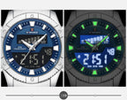 Relógio Masculino Naviforce NF9259 Dual Display Aço Inoxidável Sport