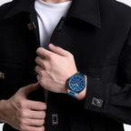 Relógio Masculino NAVIFORCE NF9242 Dual Display Quartz 43 mm Silicone
