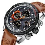 Relógio Masculino Naviforce NF9197L Dual Display Esportivo Luxo