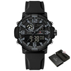 Relógio Masculino NAVIFORCE NF7130 Dual Display Esportivo 45 mm