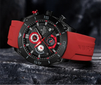 Relógio Masculino Naviforce NF8038 Quartzo Cronógrafo Silicone Luxo